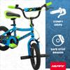 Huffy ZRX 12" Kids Bike, Ideal for Ages 3 to 5 Years Old, Front Pegs, BMX Style Handlebar, EZ Build Assembly, Designed for Growth, Durable Steel Frame, Enclosed Chain Guard, Blue view 3