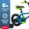 Huffy ZRX 12" Kids Bike, Ideal for Ages 3 to 5 Years Old, Front Pegs, BMX Style Handlebar, EZ Build Assembly, Designed for Growth, Durable Steel Frame, Enclosed Chain Guard, Blue view 4
