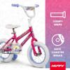 Huffy Illuminate 12 Girls Bike with Removable Training Wheels, Sweet Pink Frame with Butterfly Graphics, Chain Guard, White Tires and Lavender Rims view 2
