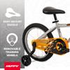 Huffy ZRX 16" Kids Bike, Ideal for Ages 3 to 5 Years Old, Front Pegs, BMX Style Handlebar, Quick Connect Assembly, Designed for Growth, Durable Steel Frame, Enclosed Chain Guard, Silver view 4