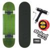 Stoked Ride Shop Skateboard Complete - American Made Maple Wood - Professional Grade Board for Adults, Kids, Girls & Boys - Fully Assembled with Shorty's Wax, Skate Tool and Stickers (7.75" Green) view 1