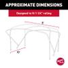 Manual Bimini Kit - 8'W x 10'L (Black) view 2