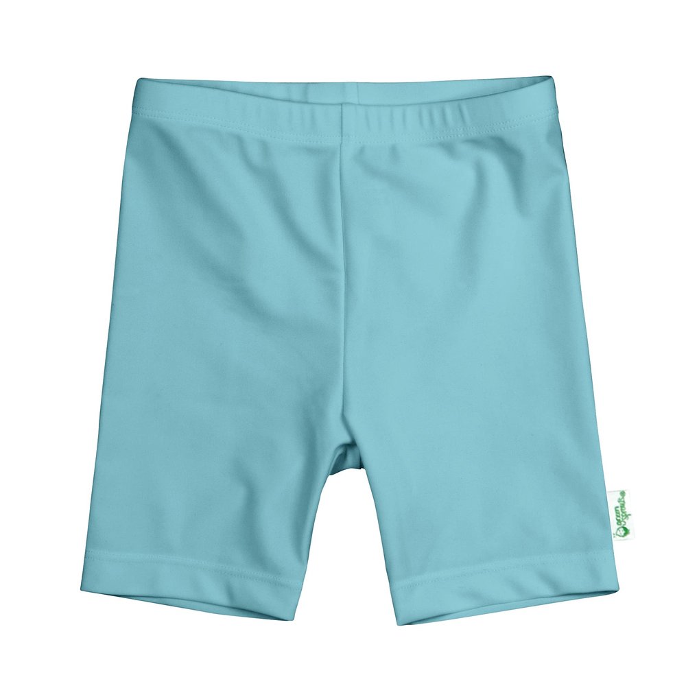 i play. by green sprouts unisex baby & Sun Shorts Swim Briefs, Aqua, 24-3T US