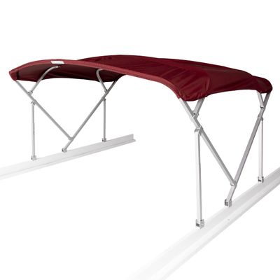 Taylor Made Products Manual Bimini Top Kit 8' or 10' Long with 8' Wide Beams for Pontoon Boats Includes Frame + Fabric + Storage Boot + Hardware