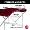 Taylor Made Products Manual Bimini Top Kit 8' or 10' Long with 8' Wide Beams for Pontoon Boats Includes Frame + Fabric + Storage Boot + Hardware view 3