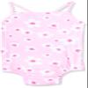 i play. by green sprouts baby girls One-piece Swimsuit With Built-in Reusable and Toddler Swim Diaper, Light Pink Large Blossoms, 0-6 Months US view 1