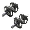 Ader Exceptionally Strong and Durable Grip Plate set for fast, safe, and easy move on Olympic Dumbbell Handles w/Chrome Training Collars + 40lb Grip Plate Set view 1
