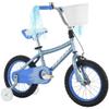 Huffy Zazzle 14 Girls Bike with Basket and Streamers, Bell, Training Wheels, Blue view 1