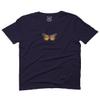 0374. Aesthetics Summer Cute Butterfly Print Graphic for Men T Shirt (Navy Blue, 2X-Large) view 1