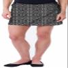 Tranquility by Colorado Clothing Women's Everyday Casual Skirt | Gym/Golf/Tennis/Activewear/Athletic Short Skort (Rhombi Black, XX-Large) view 1
