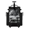Boombah Rolling Superpack 2.0 Baseball/Softball Gear Bag - 23-1/2" x 13-1/2" x 9-1/2" - USA Old Glory Black Ops Black/Charcoal/White - Telescopic Handle - Holds 4 Bats - Wheeled Version view 3