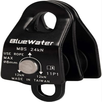 Bluewater Double Pulley with Becket - Black
