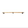 Ballet Barre Single Bar 20 FT Long 1.5 Diameter Black, Kids and Adults | Open Bracket Wall Mounted Fixed Height Wooden Ballet Barre, Home/Studio Ballet Bar, Dance Bar, Stretch Bar, Dancing/Stretching view 3