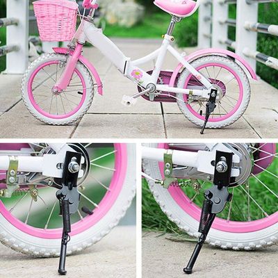 Bicycle Accessories Kids Bicycle Kickstand Parking Stand Side Stands Kickstand Foot Support for 12/14/16/18/20inch Bicycle Accessories Bike Parts (Color : 16inch)