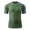 ADOREISM Men's Rash Guard SPF UPF 50+ UV Sun Protection Short Sleeve Compression Quick-Dry Swim Shirts for Men (Aborigines, XL) view 2
