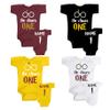 Wizard Theme First 1st Birthday Bodysuit or Tshirt, Option to Personalize, Color Options, Baby, mom, dad, Grandpa, Grandma of one -1st Birthday 3 Colors, Baby Gift, Newborn Black view 4