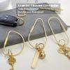 CMVFYL 3PCS Brass Screw Lock Keychain-Simple Style Heavy Duty Car Key Organizer, Universal Key Fob Holder for Men Women, Gold view 2