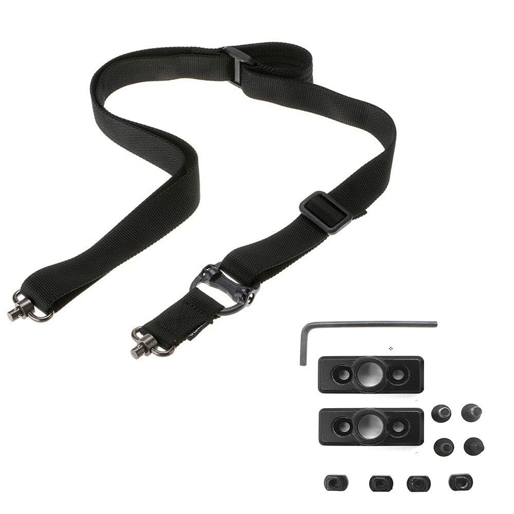 nLn Hope 2-Point Sling Multifunctional Double-Point Nylon Tactical Strap Qd Buckle Plus Base Set (Khaki)
