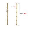 JLXJ Wall Mount Yoga Mat Rack Organizer, Gold Metal 6 Tier Storage Display Holder for Foam Roller/Bathroom Towel/Skateboard view 3