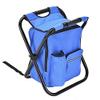 TKUS Folding Camping Fishing Chair Stool Portable Backpack Cooler Insulated Picnic Bag Hiking Seat Table Bags Pesca Tackle Mochila Type A Blue view 1