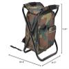 TKUS Folding Camping Fishing Chair Stool Portable Backpack Cooler Insulated Picnic Bag Hiking Seat Table Bags Pesca Tackle Mochila Type A Blue view 3