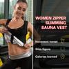 NonEcho Women Hot Sweat Sauna Suit Waist Trainer Vest Workout Tank Top Slimming Body Shaper Corset with Zipper view 4