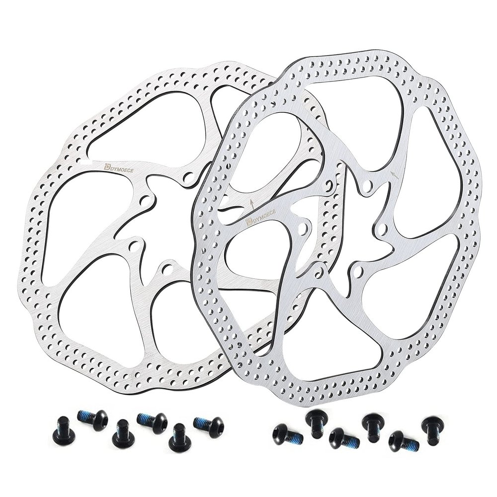 D Dymoece 2 Pcs Bike Disc Brake Rotors with 12 Bolts 140mm/160mm/180mm/203mm for MTB Mountain Road Bicycle BMX
