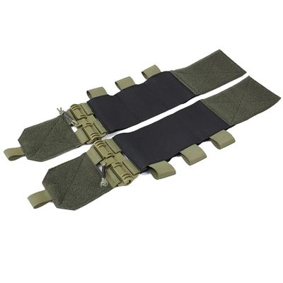 LytHarvest Elastic Cummerbund for Vest Quick Release Mounting Strap Tactical Stretch Cummerbund with 3 x AR Magazine Pouches for JPC CPC LBT LBX (Army Green)