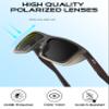 ATTCL Sports Polarized Sunglasses for Men: Secure Anti-Slip Lightweight TR90 Square Frame UV Protection for Driving Fishing Climbing 1124 Brown Grey view 4