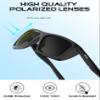 ATTCL Sports Polarized Sunglasses for Men: Secure Anti-Slip Lightweight TR90 Square Frame UV Protection for Driving Fishing Climbing 1124 Back-All view 4