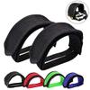 Bicycle Accessories 1pair Nylon Bicycle Pedal,Straps Toe Clip Foot Strap Belt Adhesivel Bicycle Pedal Tape Fixed Gear Bike Cycling Cover Bike Parts (Color : 1 Pair Black) view 2