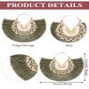 12 Pairs Statement Tassel Earrings Hoop Tassel Earrings Bohemian Geometric Handmade Earrings for Women(Stylish Style) view 2