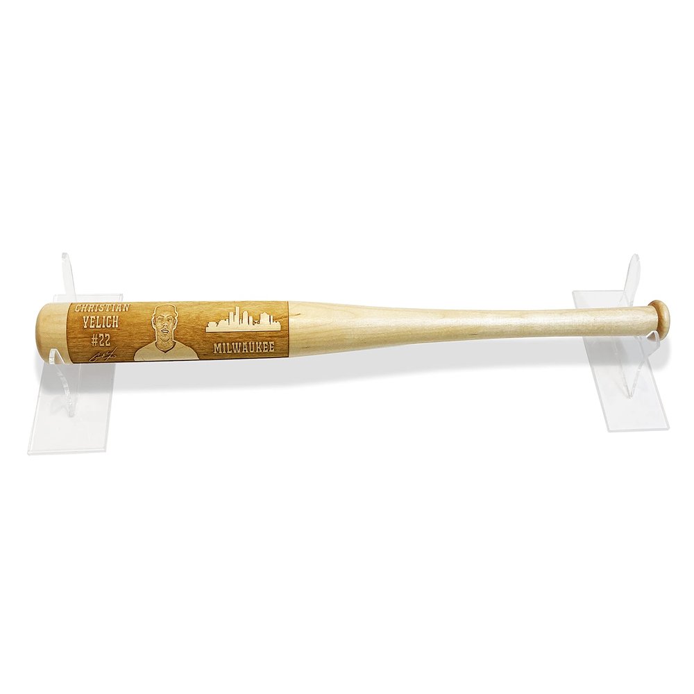 Best Baseball Gifts Laser-Engraved Design-51 Wood Baseball Bat (18" Miniature)