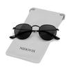 NIDOVIX Kids Polarized Sunglasses Classic Metal Frame for Baby Boys Girls Age 5-9 100% UV Protection (Black/Grey) view 1