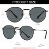 NIDOVIX Kids Polarized Sunglasses Classic Metal Frame for Baby Boys Girls Age 5-9 100% UV Protection (Black/Grey) view 3