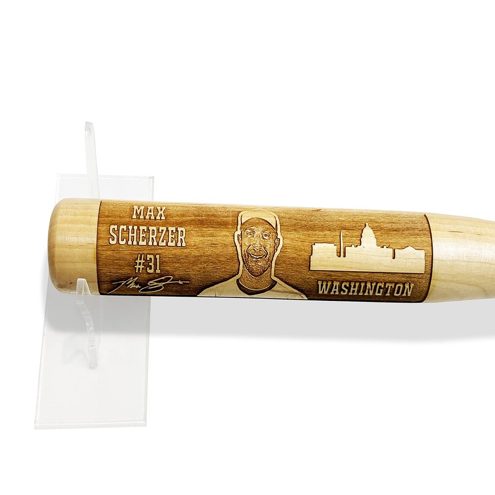 Best Baseball Gifts Laser-Engraved Design-27 Wood Baseball Bat (18" Miniature)
