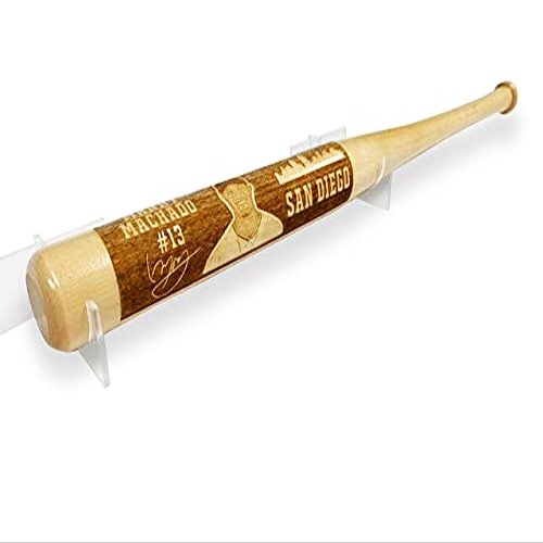 Best Baseball Gifts Laser-Engraved Design-7 Wood Baseball Bat (18" Miniature)