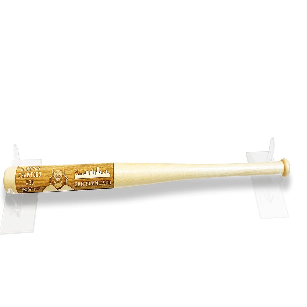 Best Baseball Gifts Laser-Engraved Design-53 Wood Baseball Bat (18" Miniature)