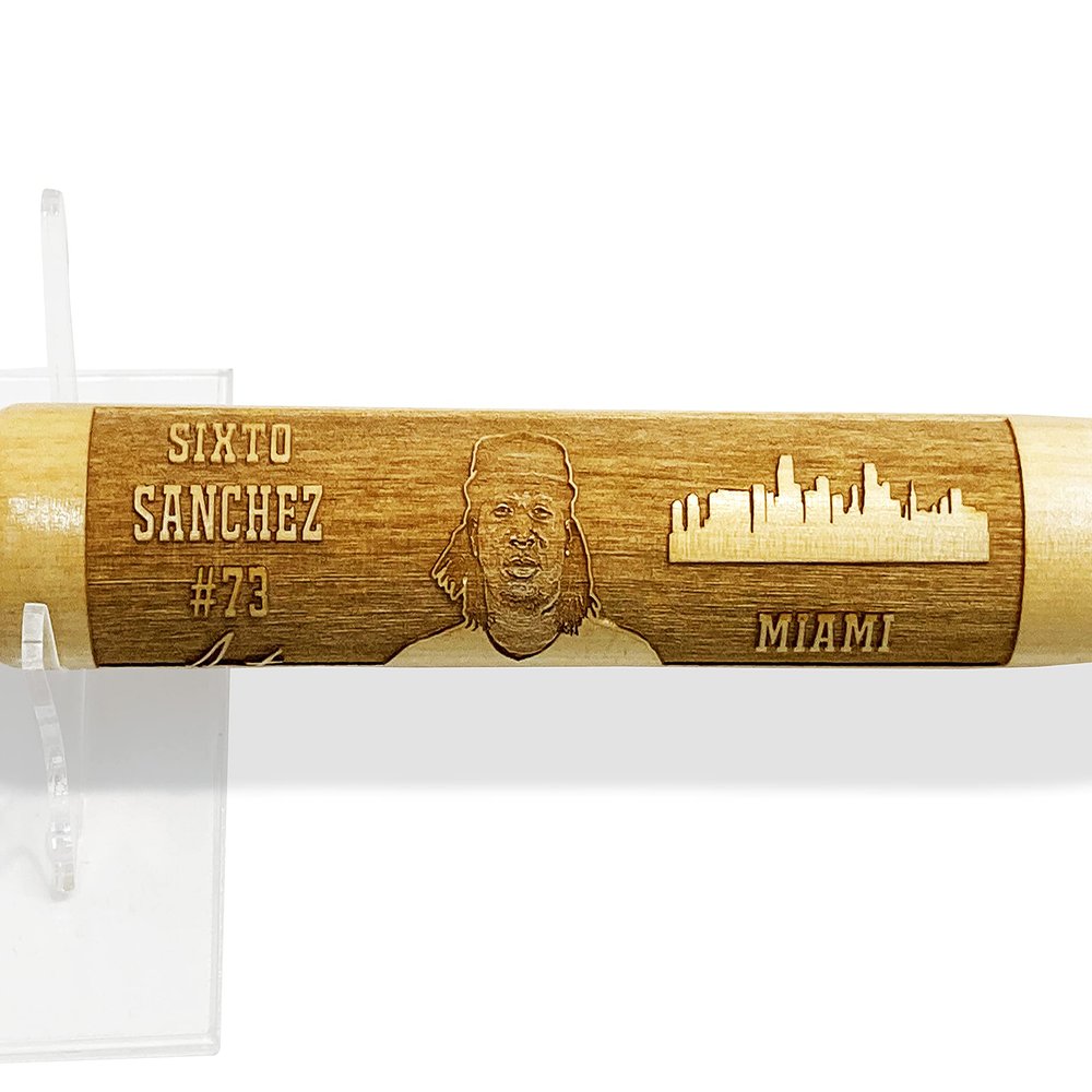 Best Baseball Gifts Laser-Engraved Design-19 Wood Baseball Bat (18" Miniature)