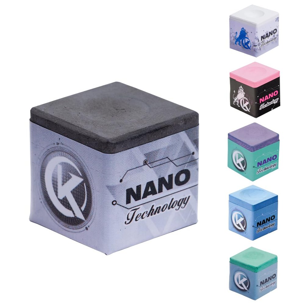 KONLLEN Professional Pool Cue Chalk Long Lasting Billiard Chalk with Nano Technology for Superior Grip and Control -1 Pcs (Outstanding Performance, Reduce Miscue, Durable)