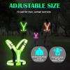 LED Reflective Vest Running Gear, Lights Up Vest Rechargeable, High Visibility Reflective Running Gear for Night Walking Cycling Jogging view 4