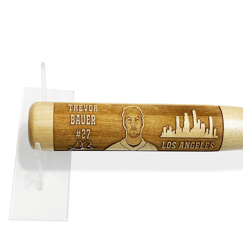 Best Baseball Gifts Laser-Engraved Design-17 Wood Baseball Bat (18" Miniature)
