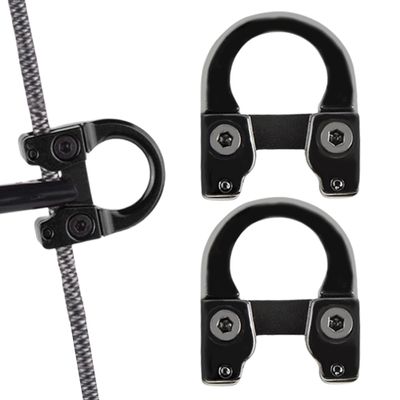 Archery Compound Bow D Loop Serving, D Ring Buckle Release Nocking Loop,Release AidsBlack