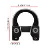 Archery Compound Bow D Loop Serving, D Ring Buckle Release Nocking Loop,Release AidsBlack view 3