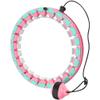 Smart Sports Hula Hoop, Detachable, Adjustable Weight, Automatic Rotation 360-degree Massage Fitness Hoop, Suitable for Beginner Men and Women/Pink/XL view 1
