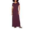 Amazon Essentials Women's Short-Sleeve Maxi Dress, Flowy, Burgundy, Medium view 1