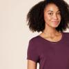 Amazon Essentials Women's Short-Sleeve Maxi Dress, Flowy, Burgundy, Medium view 4