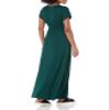 Amazon Essentials Women's Waisted Maxi Dress (Available in Plus Size), Jade Green, Large view 3