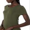 Amazon Essentials Women's Short-Sleeve Maxi Dress, Flowy, Dark Olive, Small view 4