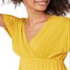 Amazon Essentials Women's Waisted Maxi Dress (Available in Plus Size), Dark Yellow, Large view 4